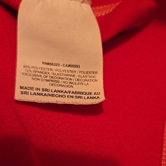 Nike Pro Reddish Orange  Athletic Top M - Picture 3 of 4